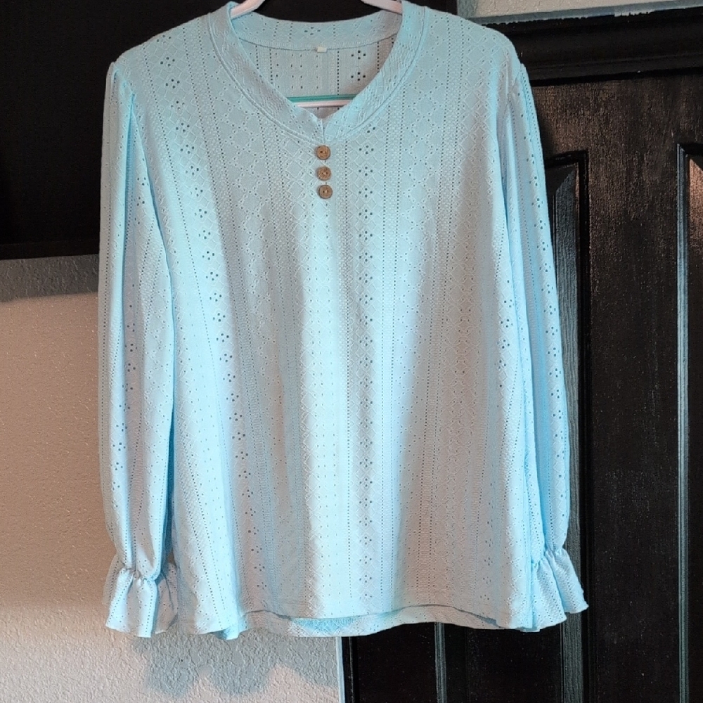 Light Blue Women's Top